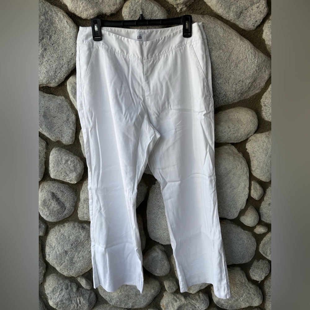 Cabi White Linen Pants